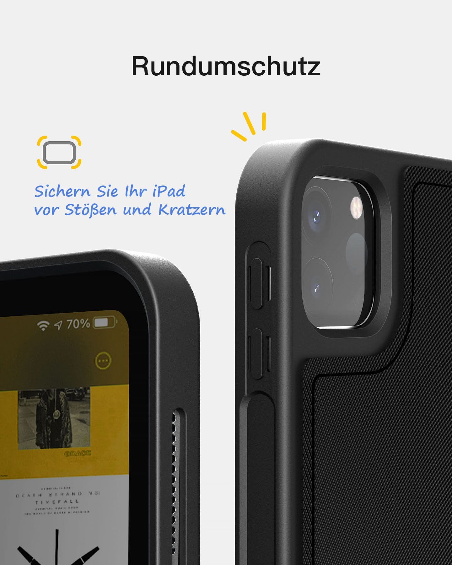 Ultraleicht Tastatur Hülle für iPad 11" (A16 2025), iPad 10; iPad Air 11" M4/M3/M2 (2026/2025/2024), iPad Air 5/4, iPad Pro 11" 4/3/2/1, KB04002 - Image 6