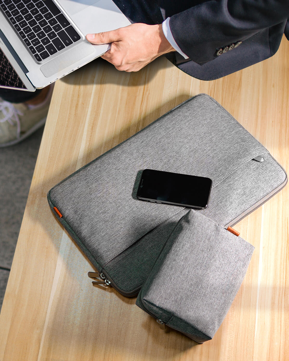 Ultraleichte Laptoptasche Hülle 13-16 Zoll mit Zubehörtasche, LB01005 - Image 19