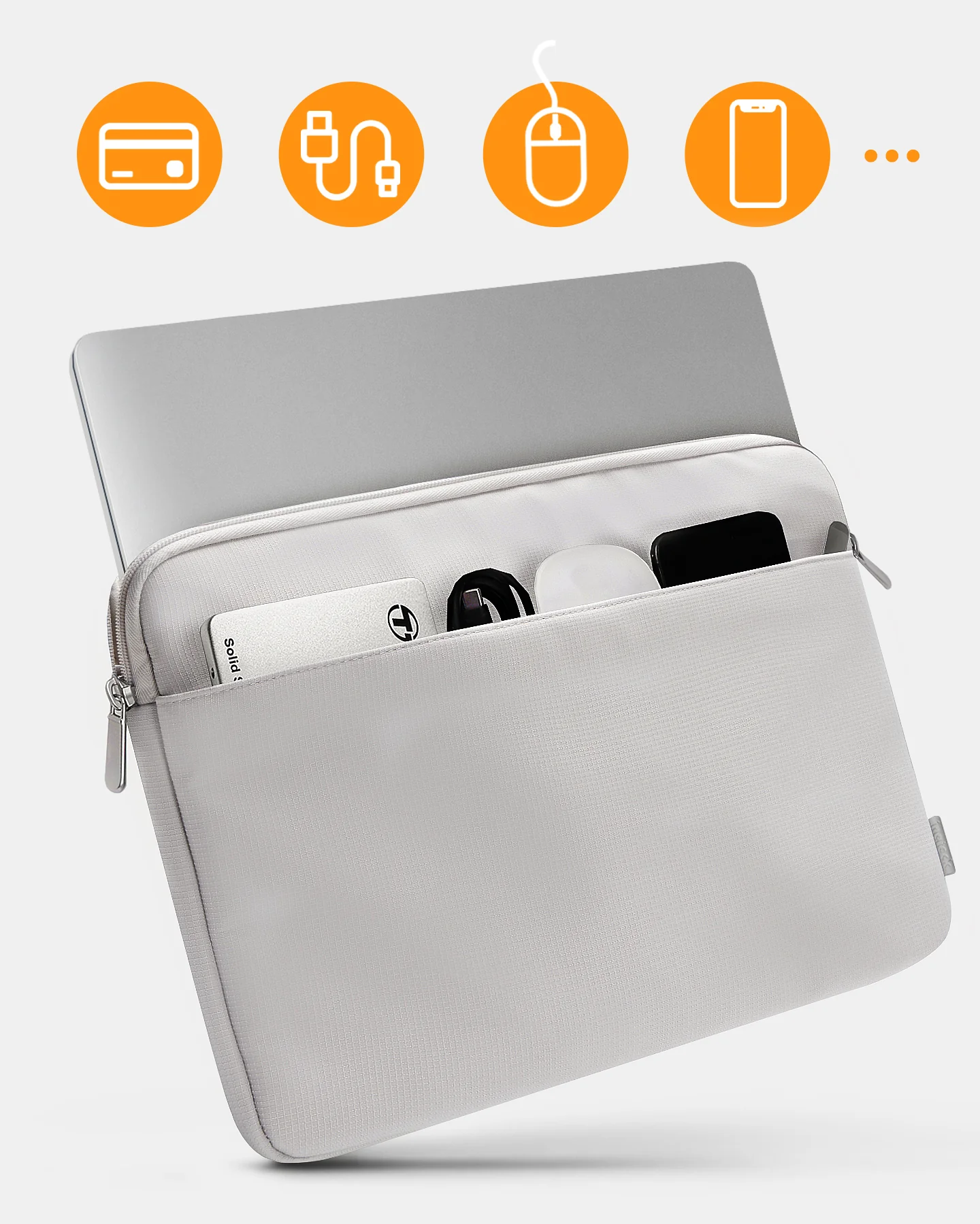 Ultraleichte Laptoptasche Hülle 13-16 Zoll mit Zubehörtasche, LB01005 - Image 53