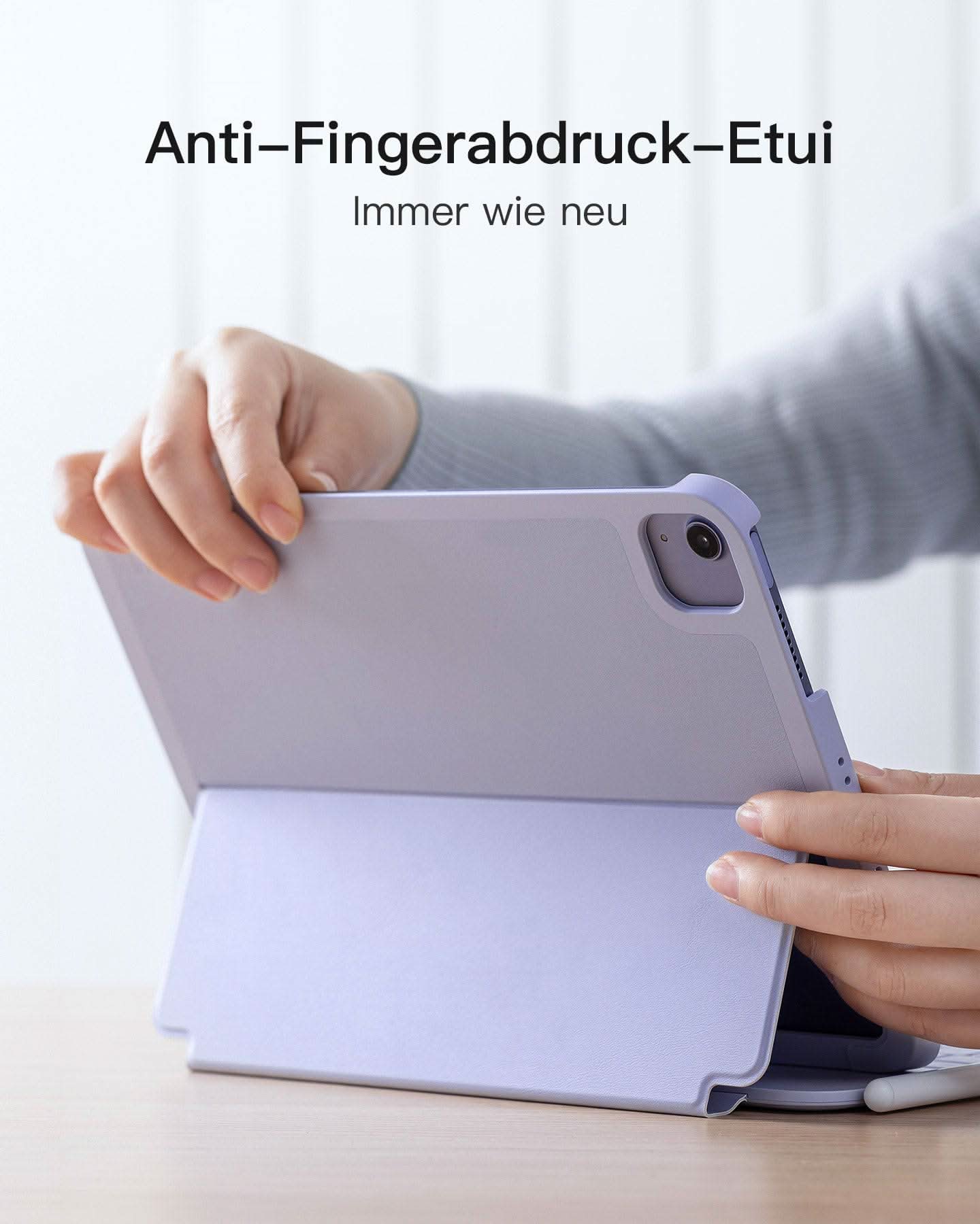 Super-leicht Tastatur Hülle für iPad 11" 11 Gen (A16 2025), iPad 10, iPad Air 11" M4/M3/M2 (2026/2025/2024), iPad Air 5/4, iPad Pro 11" 4/3/2/1, QWERTZ, BK2007 - Image 11