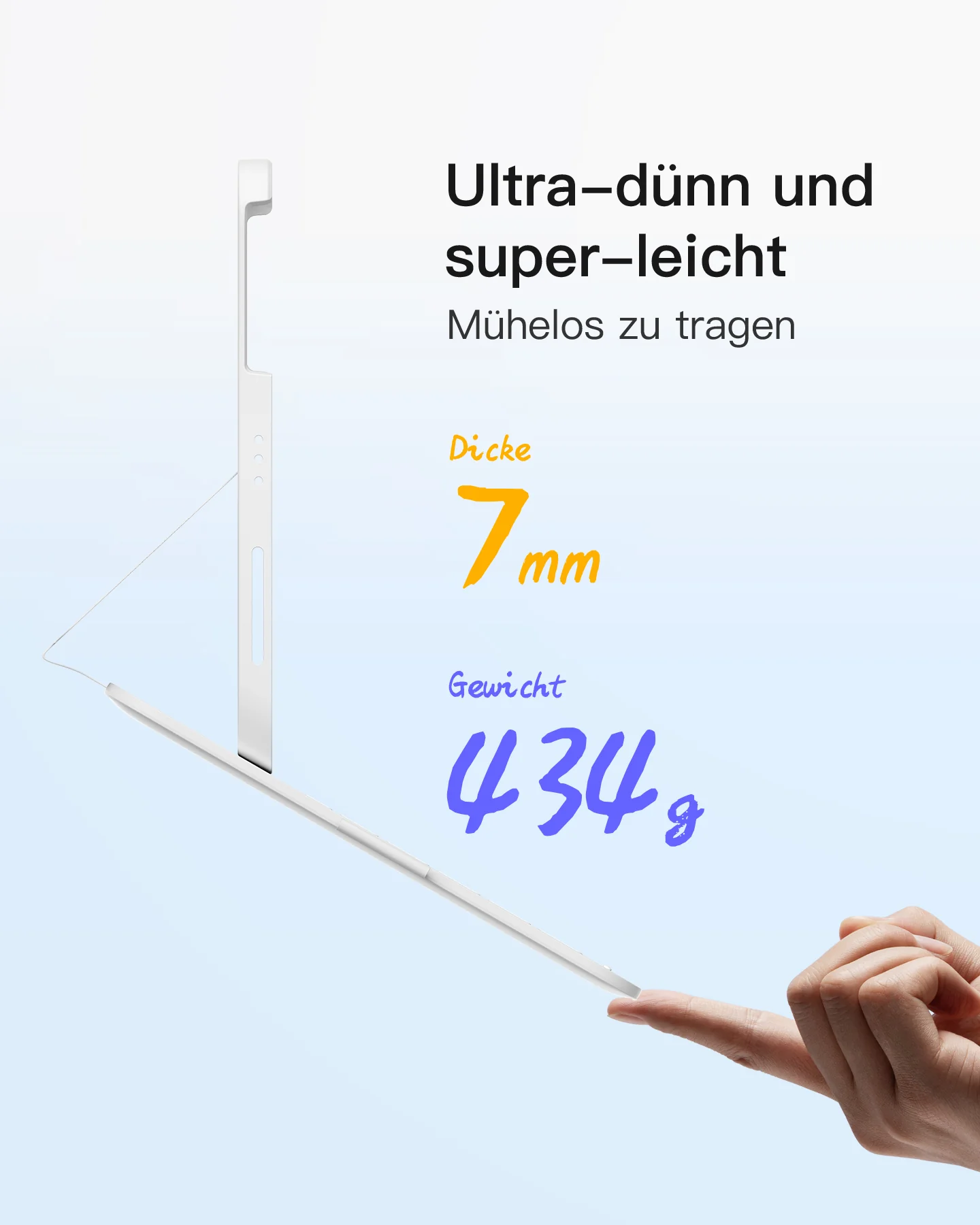 Super-leicht Tastatur Hülle für iPad 11" 11 Gen (A16 2025), iPad 10, iPad Air 11" M4/M3/M2 (2026/2025/2024), iPad Air 5/4, iPad Pro 11" 4/3/2/1, QWERTZ, BK2007 - Image 42