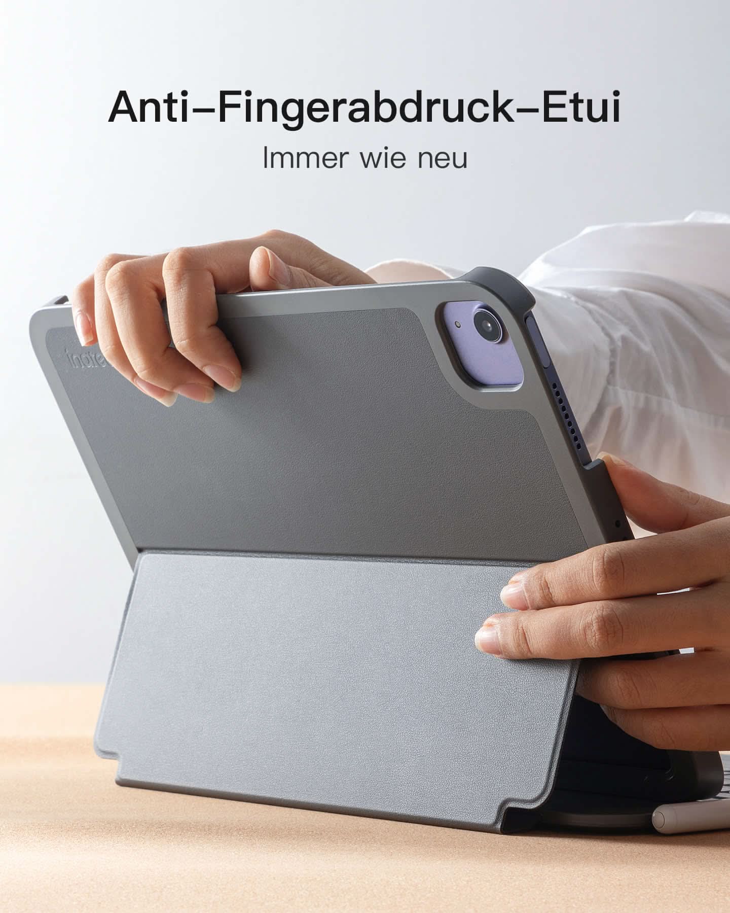 Super-leicht Tastatur Hülle für iPad 11" 11 Gen (A16 2025), iPad 10, iPad Air 11" M4/M3/M2 (2026/2025/2024), iPad Air 5/4, iPad Pro 11" 4/3/2/1, QWERTZ, BK2007 - Image 6