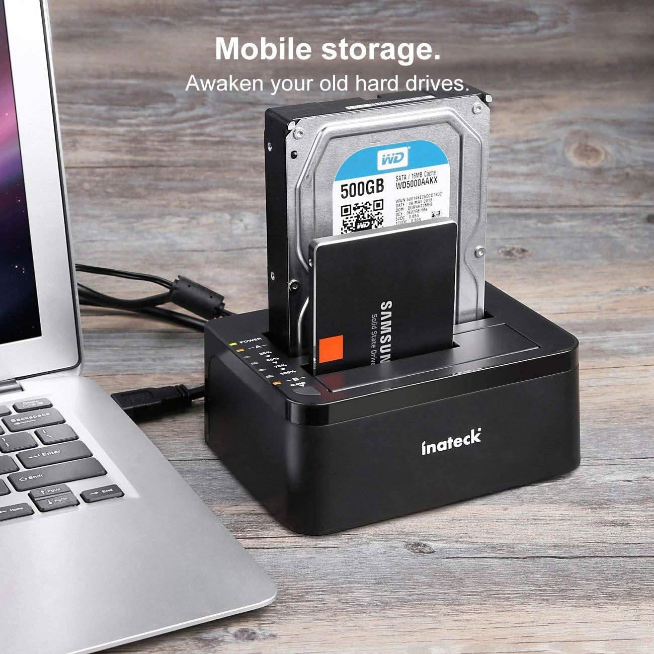 USB 3.0 Dockingstation, SATA Dual-Schacht Docking, Offline-Klonen unterstützt - SA02002 - Image 6