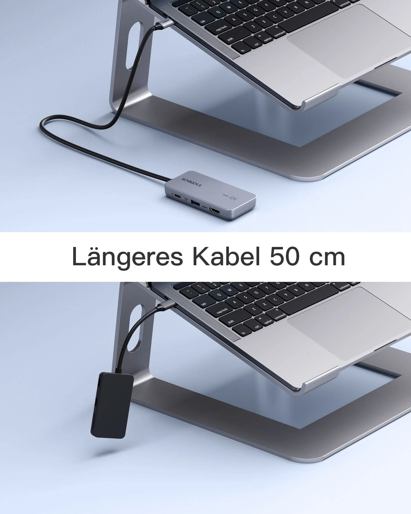 USB C Hub mit 7 Ports, USB 3.2 Gen 2, mit 4K HDMI Port, 50cm Kabel, HB2027 - Image 8