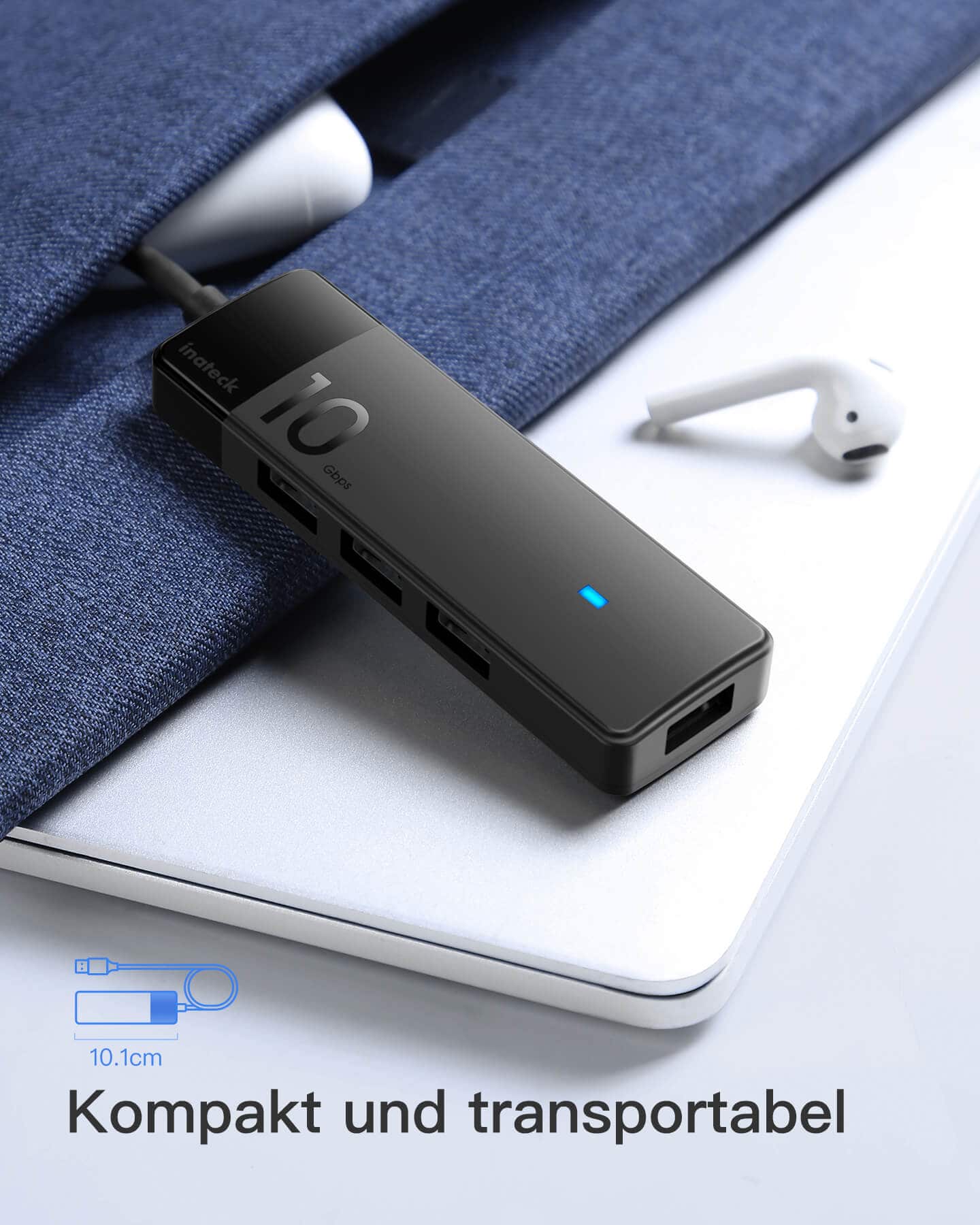 USB 3.2 Gen 2 USB HUB mit 4 Ports, HB2025A - Image 6